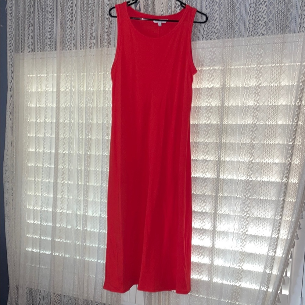 Sleeveless Red Maxi Dress